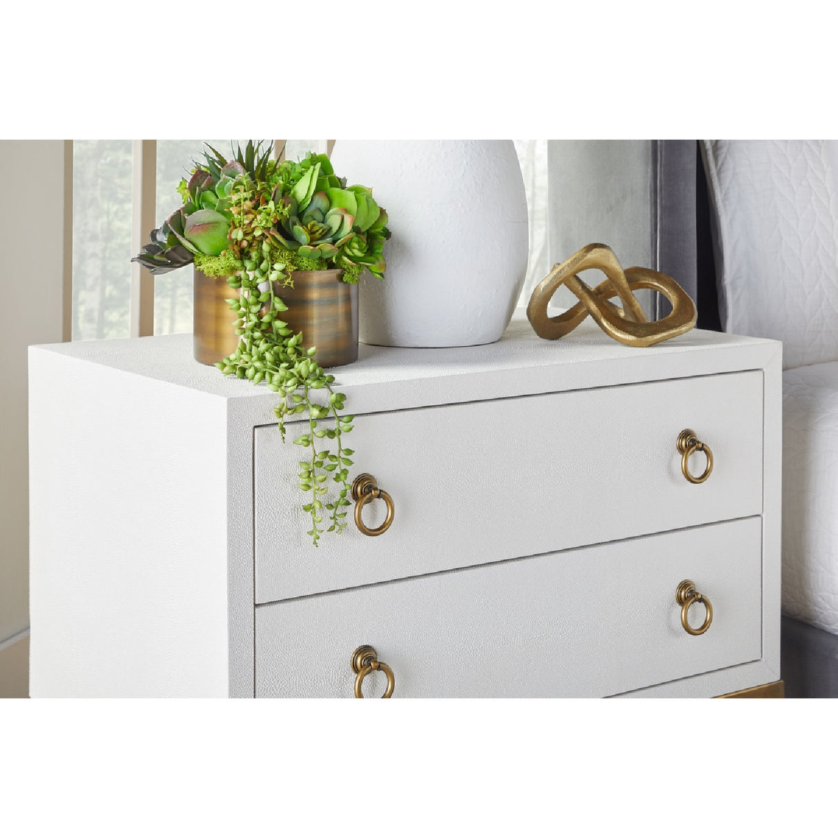 Shagreen Drawer Nightstand | Oroa.com