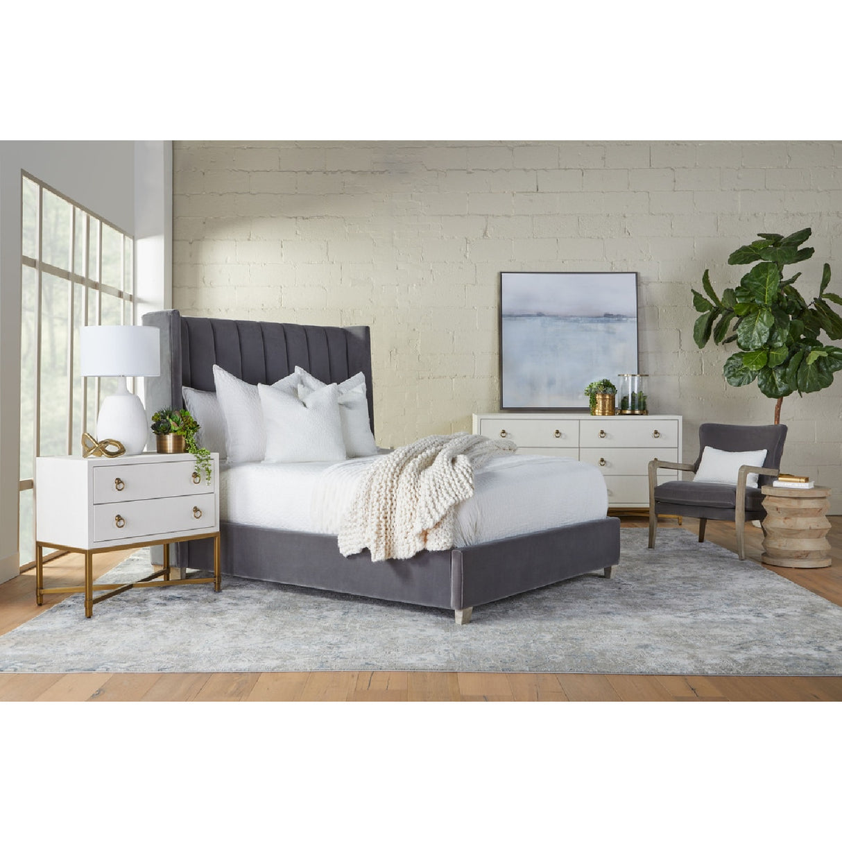 Shagreen Drawer Nightstand | Oroa.com