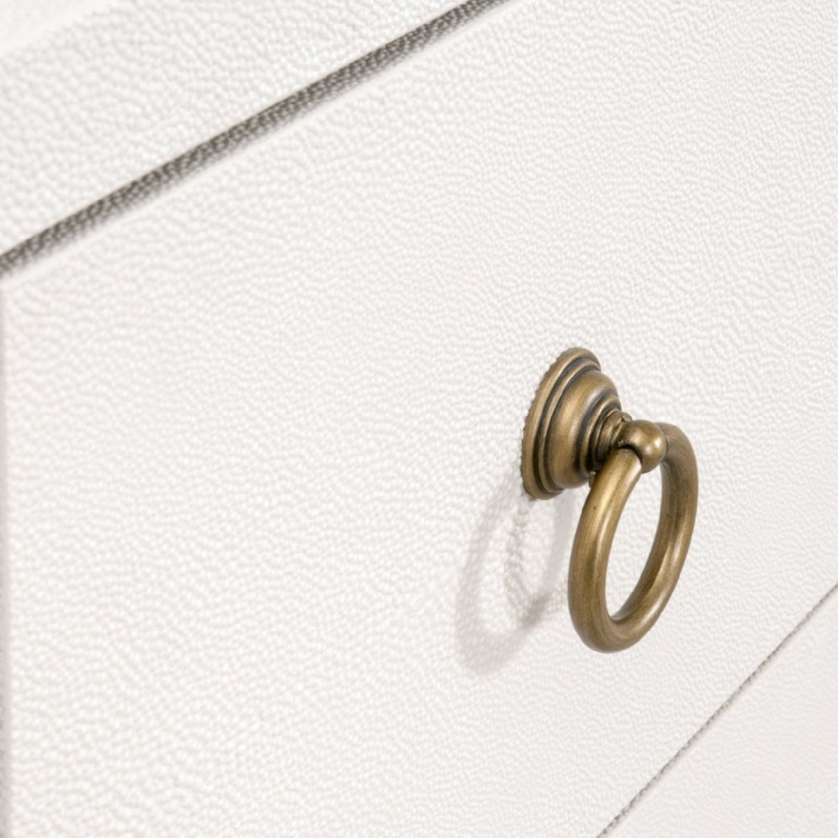 White Shagreen 6-Drawer Double Dresser | Oroa.com