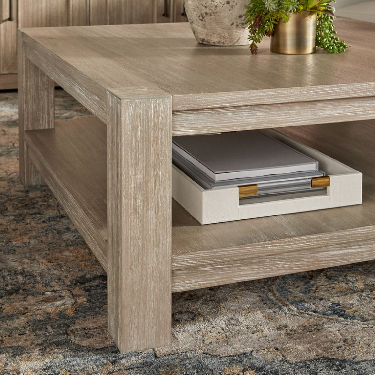 Gray Acacia Wooden Coffee Table | Oroa.com