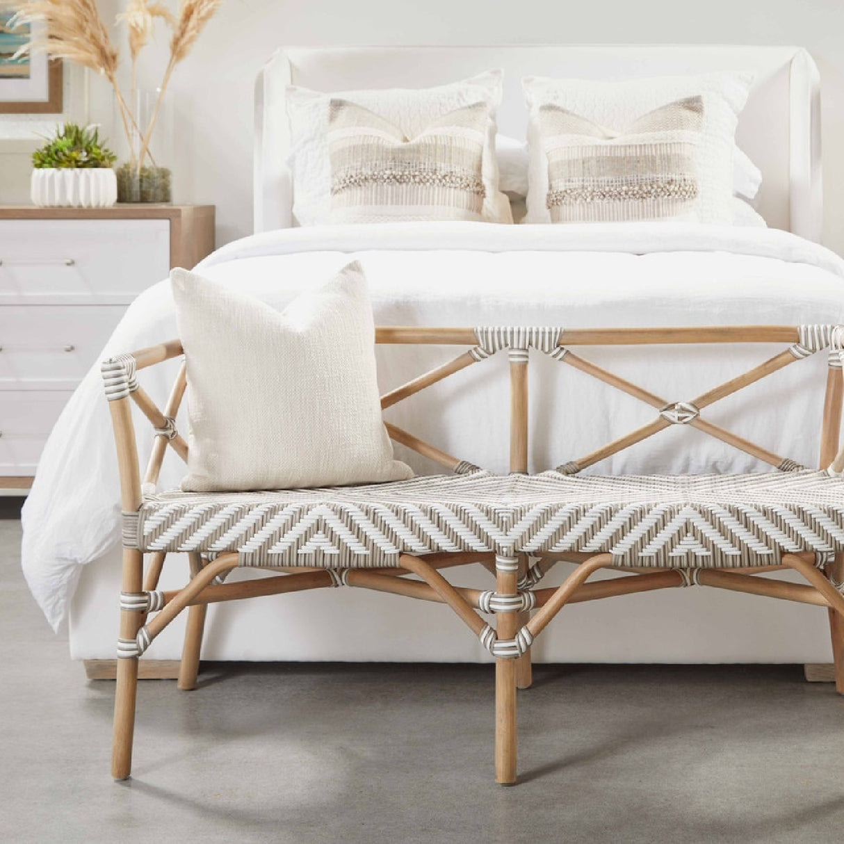 Gray Acacia 6-Drawer Double Dresser | Oroa.com