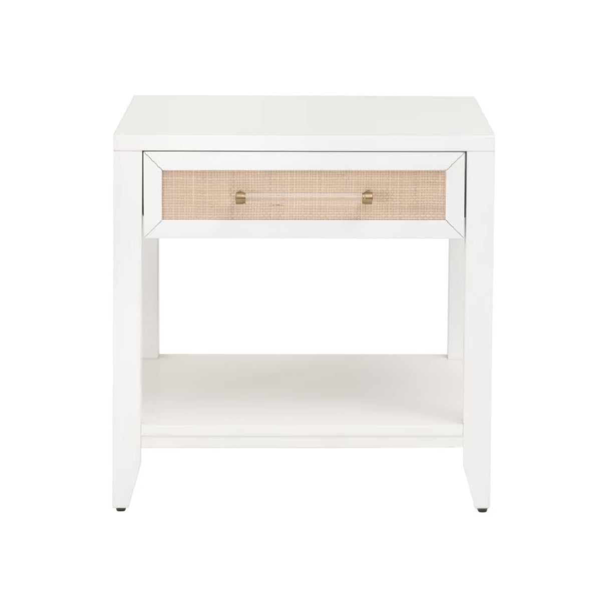 White 1-Drawer Side Table | Oroa.com