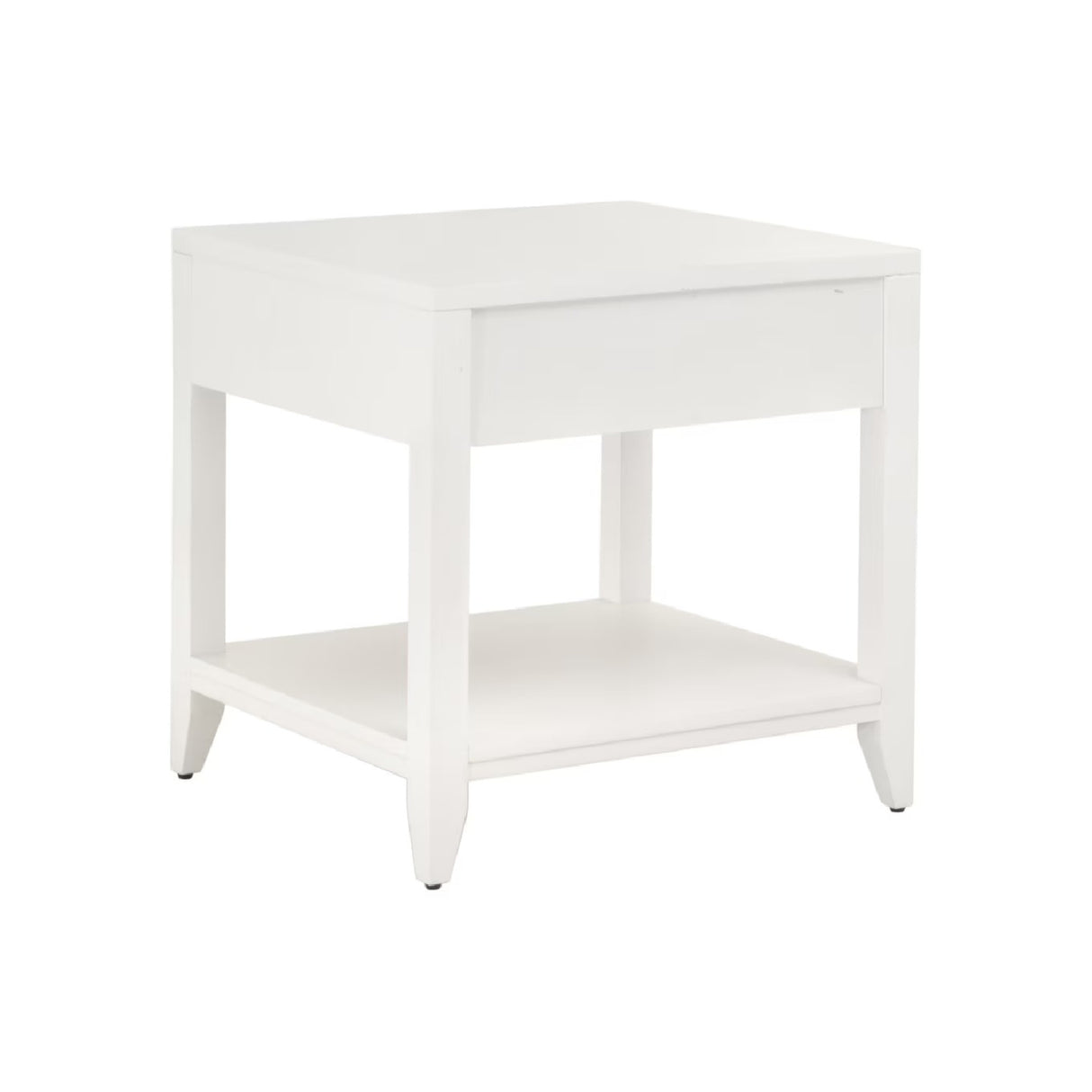 White 1-Drawer Side Table | Oroa.com