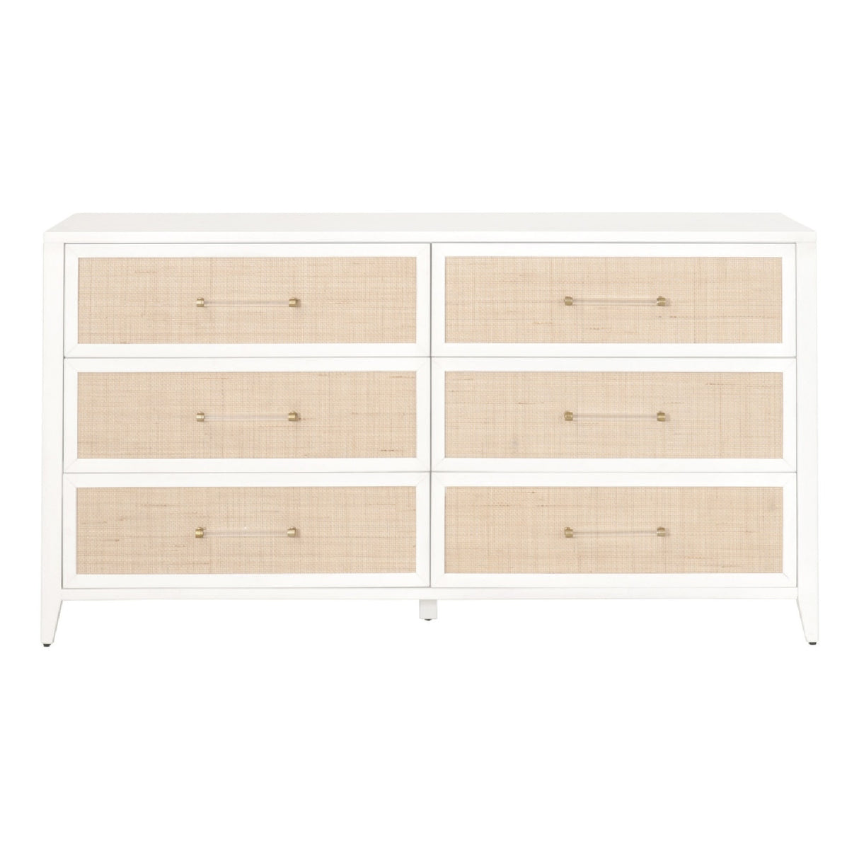 Rattan Inlaid 6-Drawer Double Dresser | Oroa.com