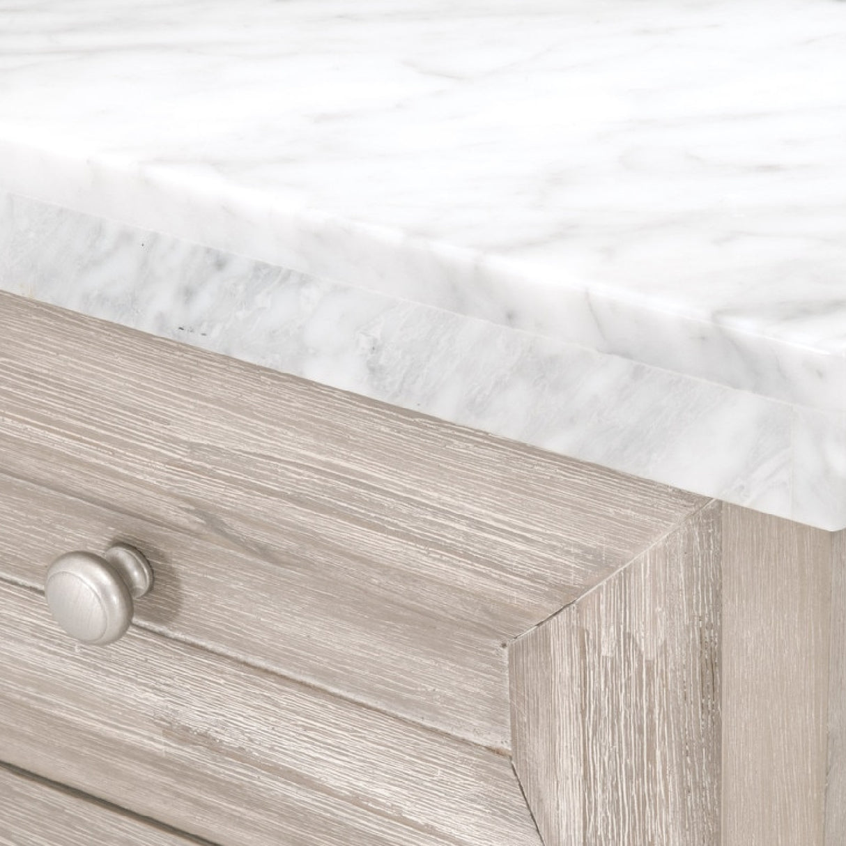 Marble Topped Acacia Media Cabinet | Oroa.com