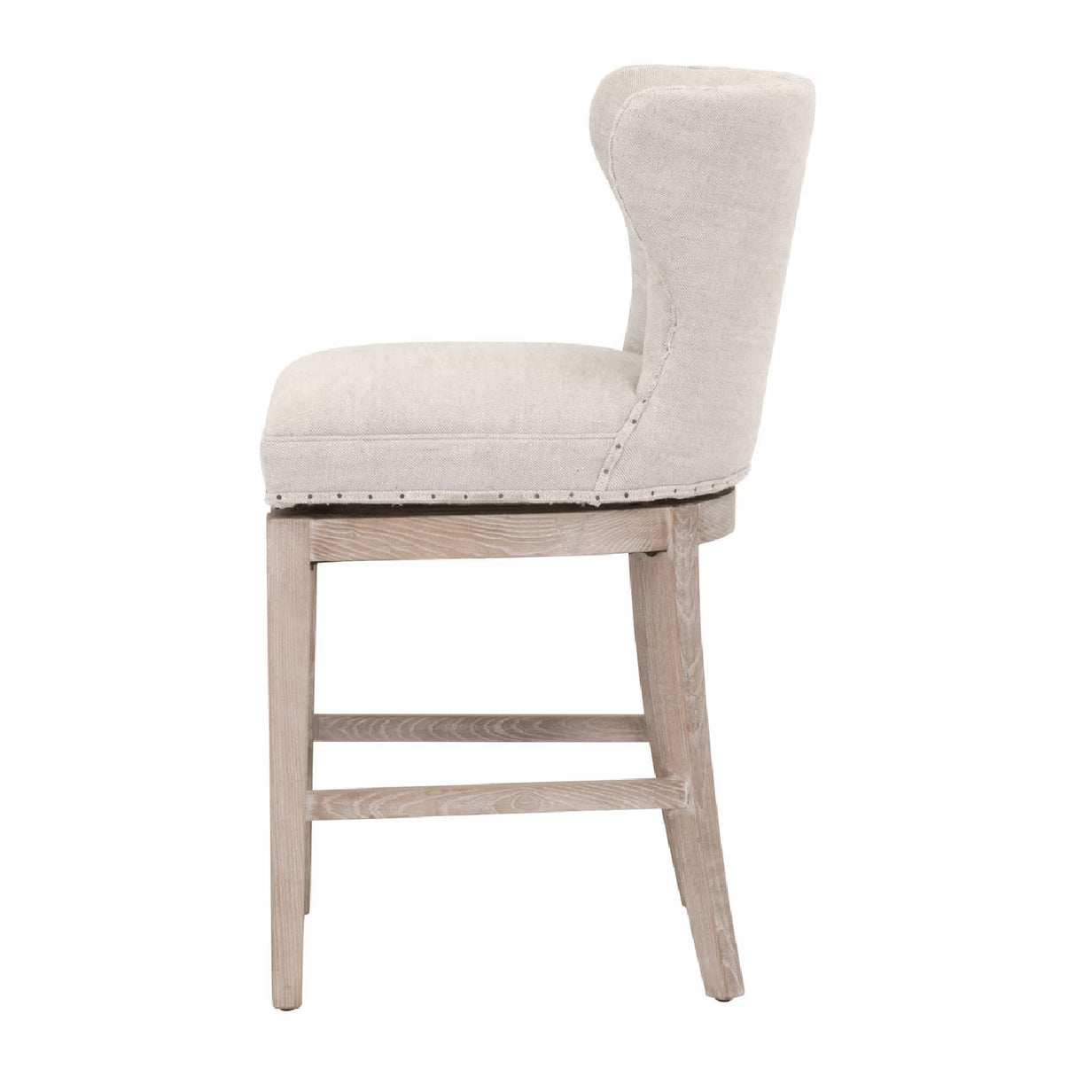 Modern European furniture - Nail Tacked Swivel Counter Stool - www.oroa.com | Oroa.com