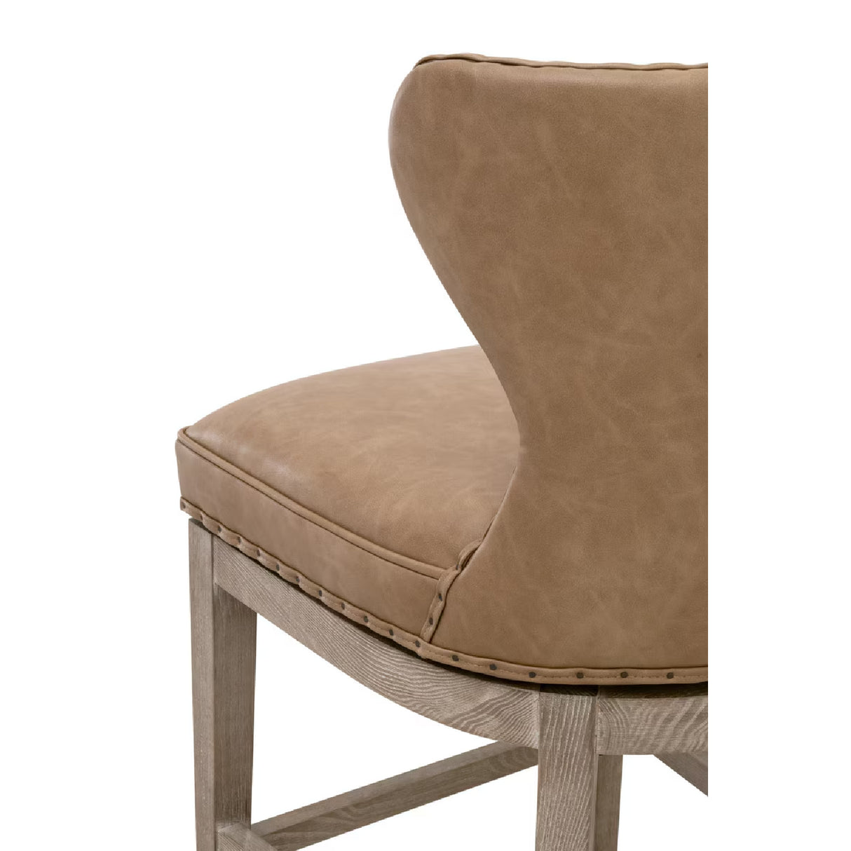 Modern European furniture - Nail Tacked Swivel Counter Stool - www.oroa.com | Oroa.com