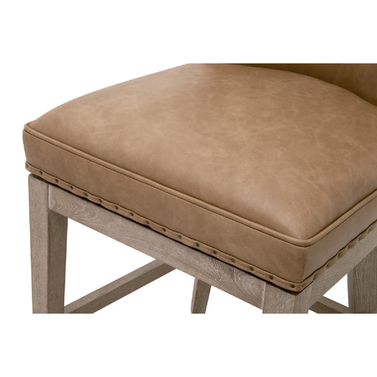 Modern European furniture - Nail Tacked Swivel Counter Stool - www.oroa.com | Oroa.com