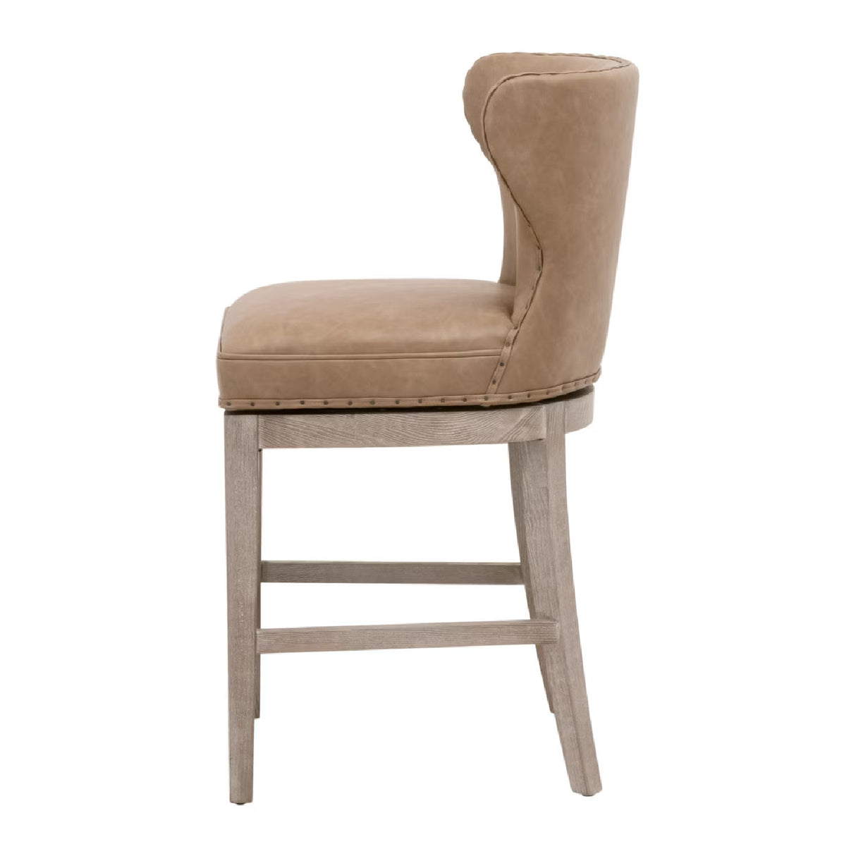 Modern European furniture - Nail Tacked Swivel Counter Stool - www.oroa.com | Oroa.com