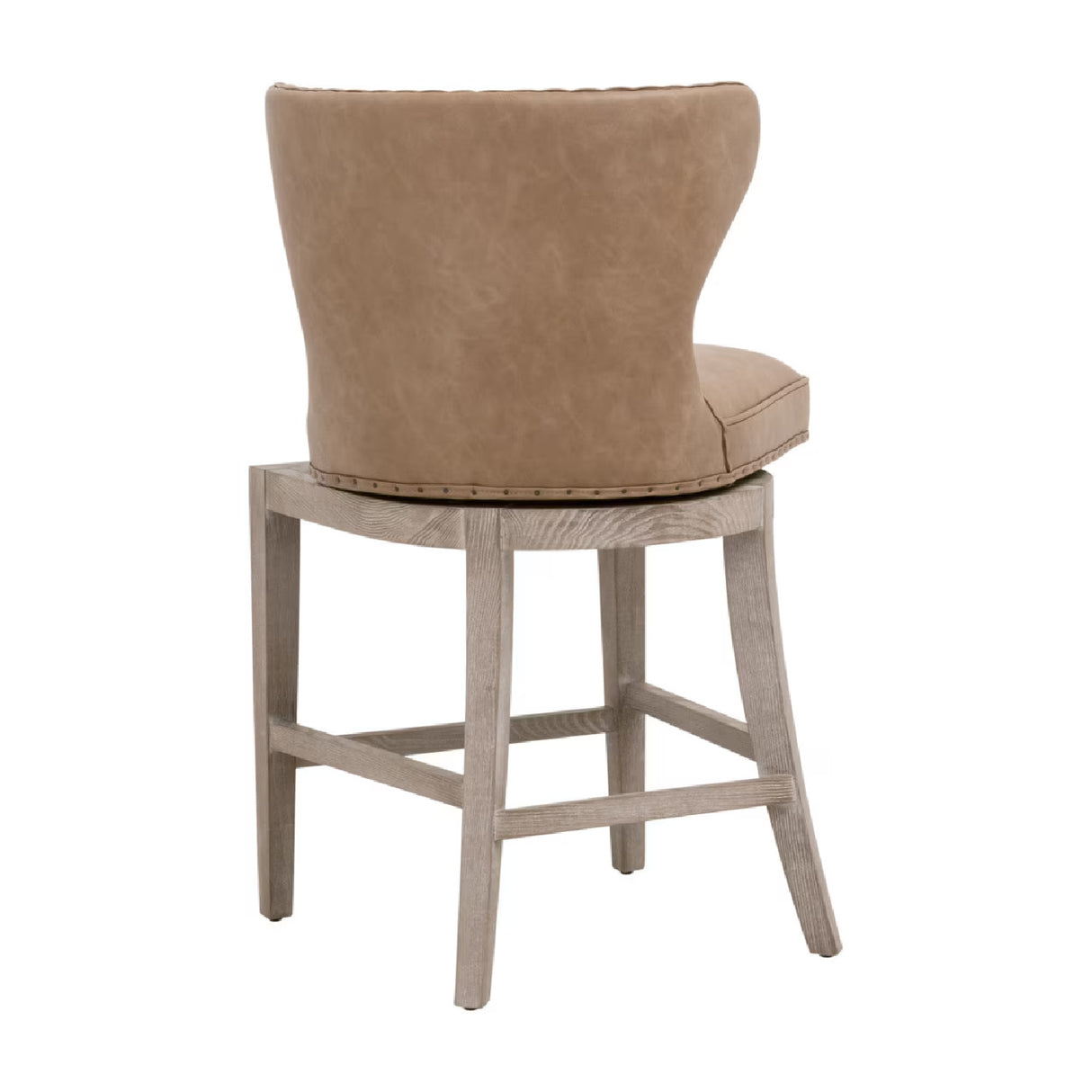 Modern European furniture - Nail Tacked Swivel Counter Stool - www.oroa.com | Oroa.com