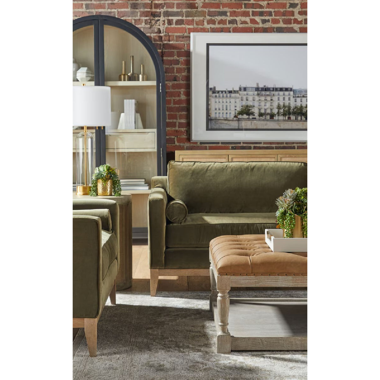 Velvet Modern Sofa | Oroa.com