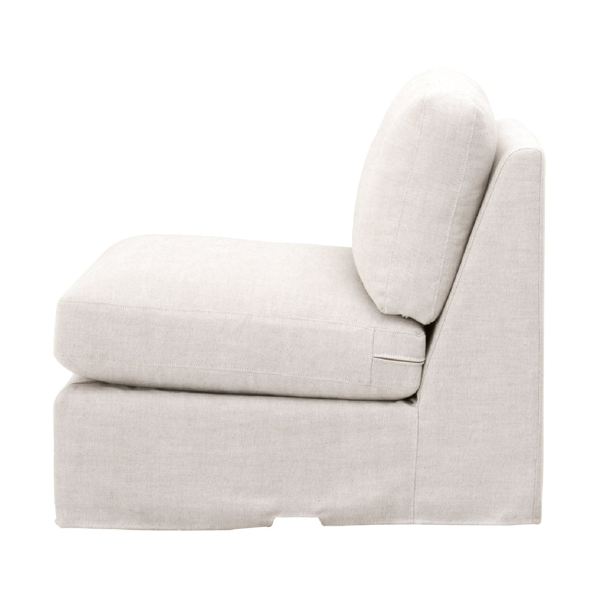 Cream Skirted Modular Accent Chair | Oroa.com