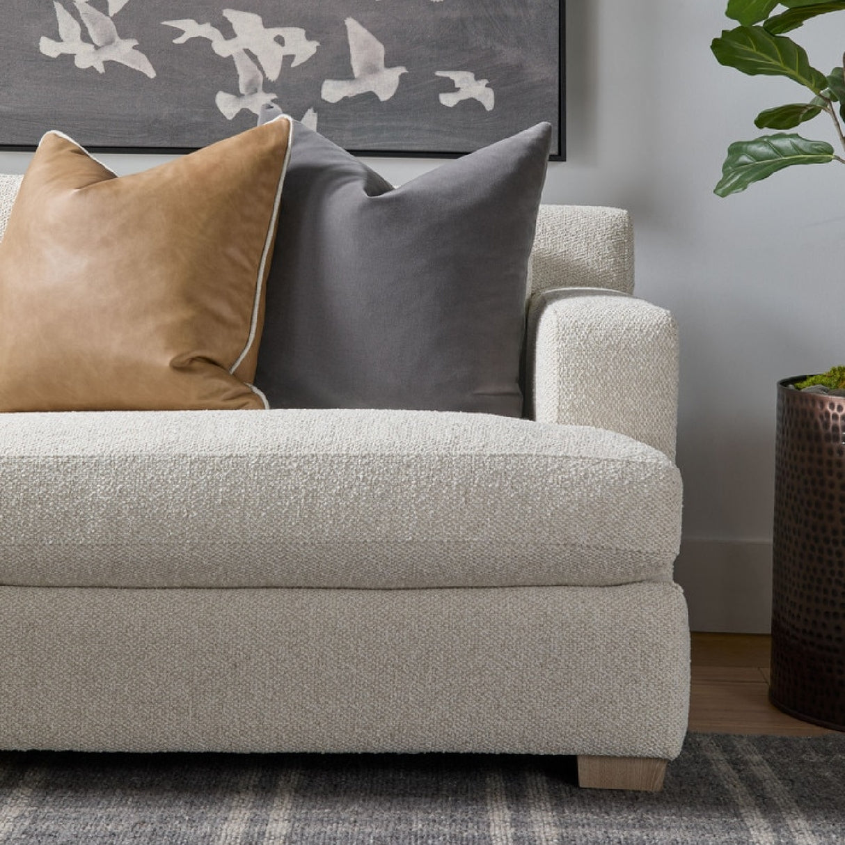 Linen Upholstered Sofa | Oroa.com