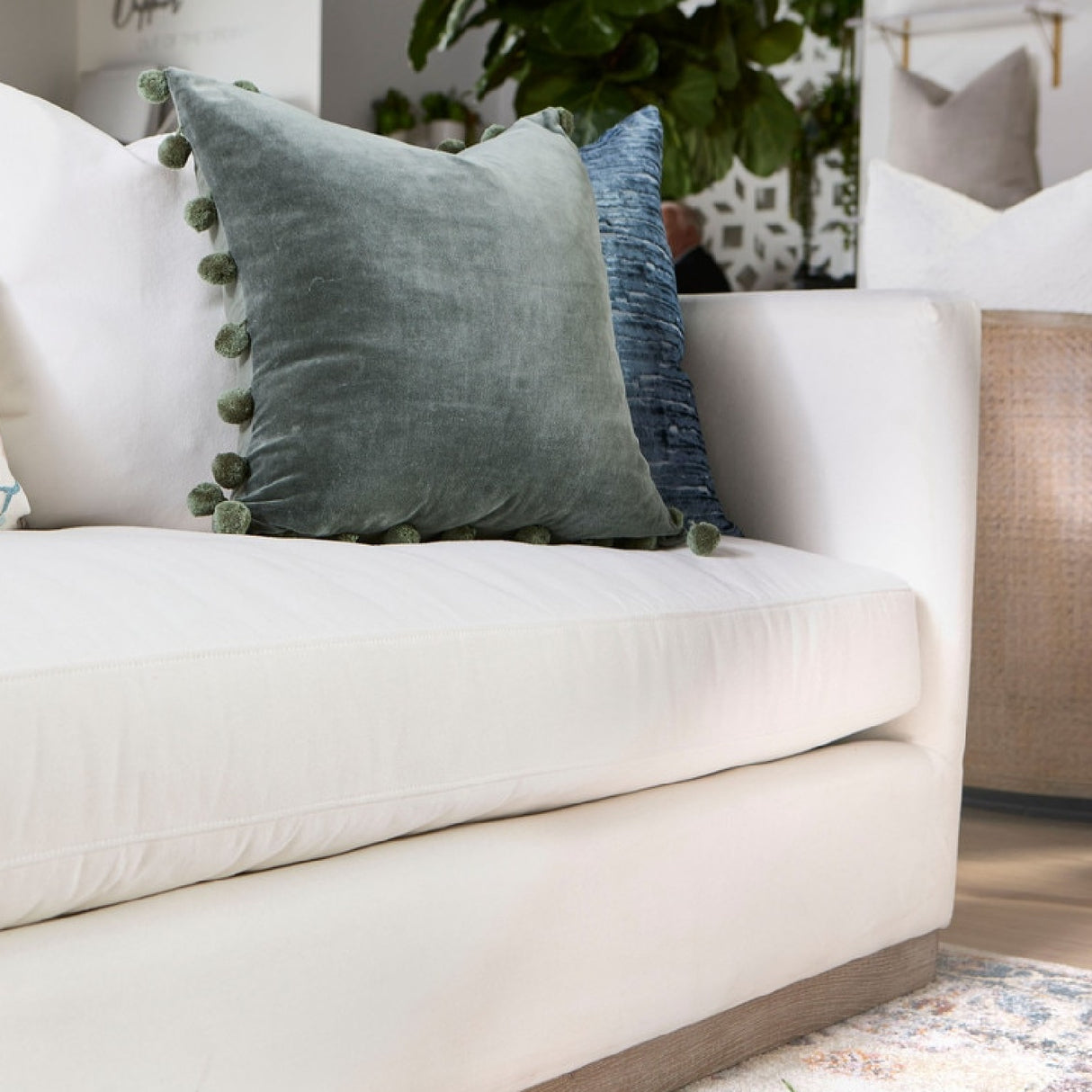 White Fabric Sofa | Oroa.com