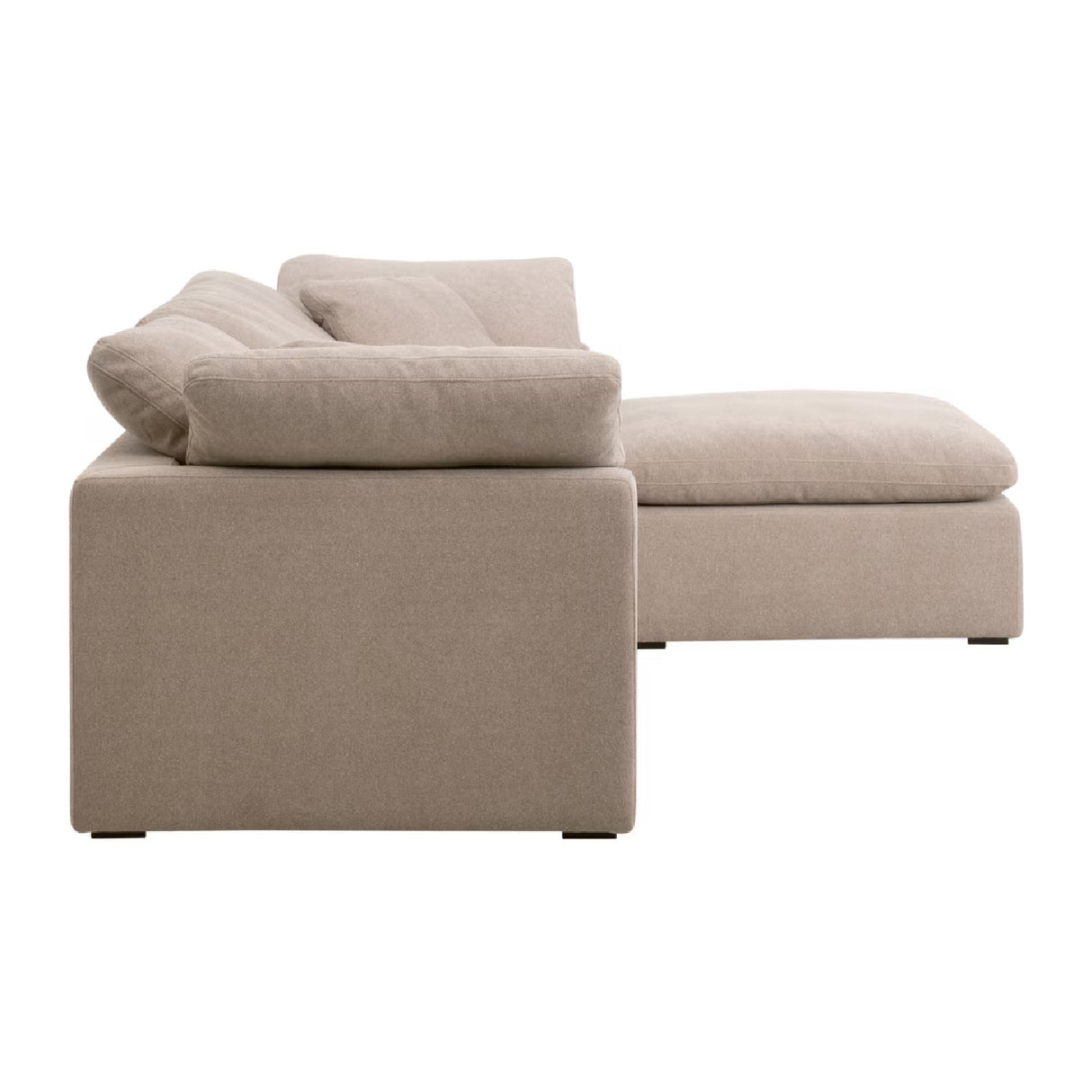 Modern European furniture - Square Cushioned Modular Ottoman - www.oroa.com | Oroa.com