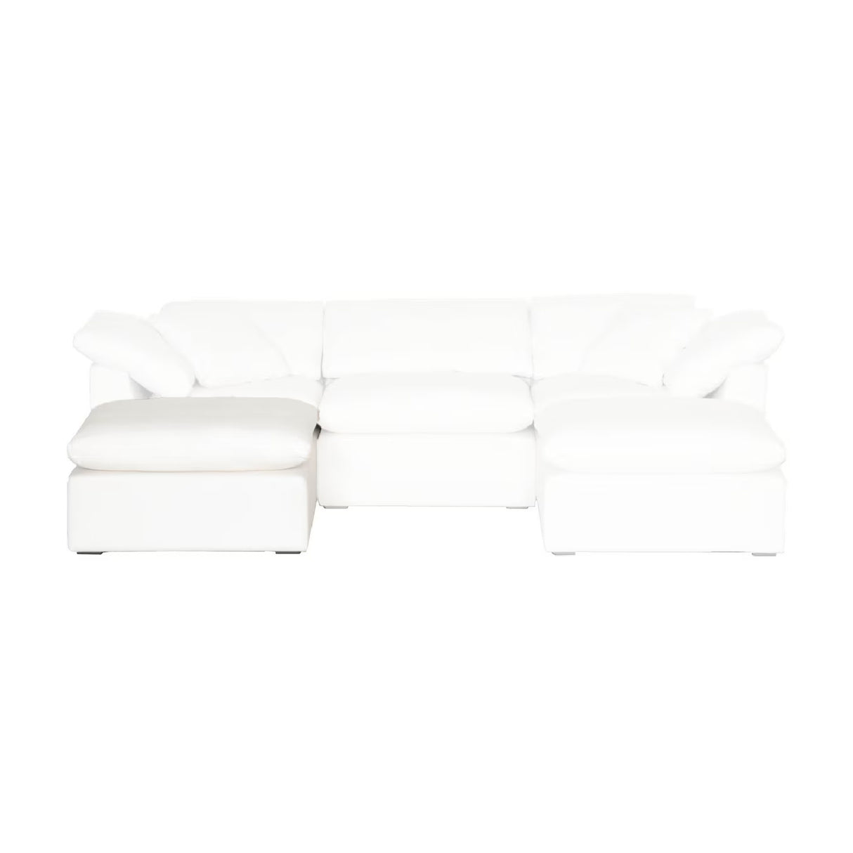 Modern European furniture - Square Cushioned Modular Ottoman - www.oroa.com | Oroa.com