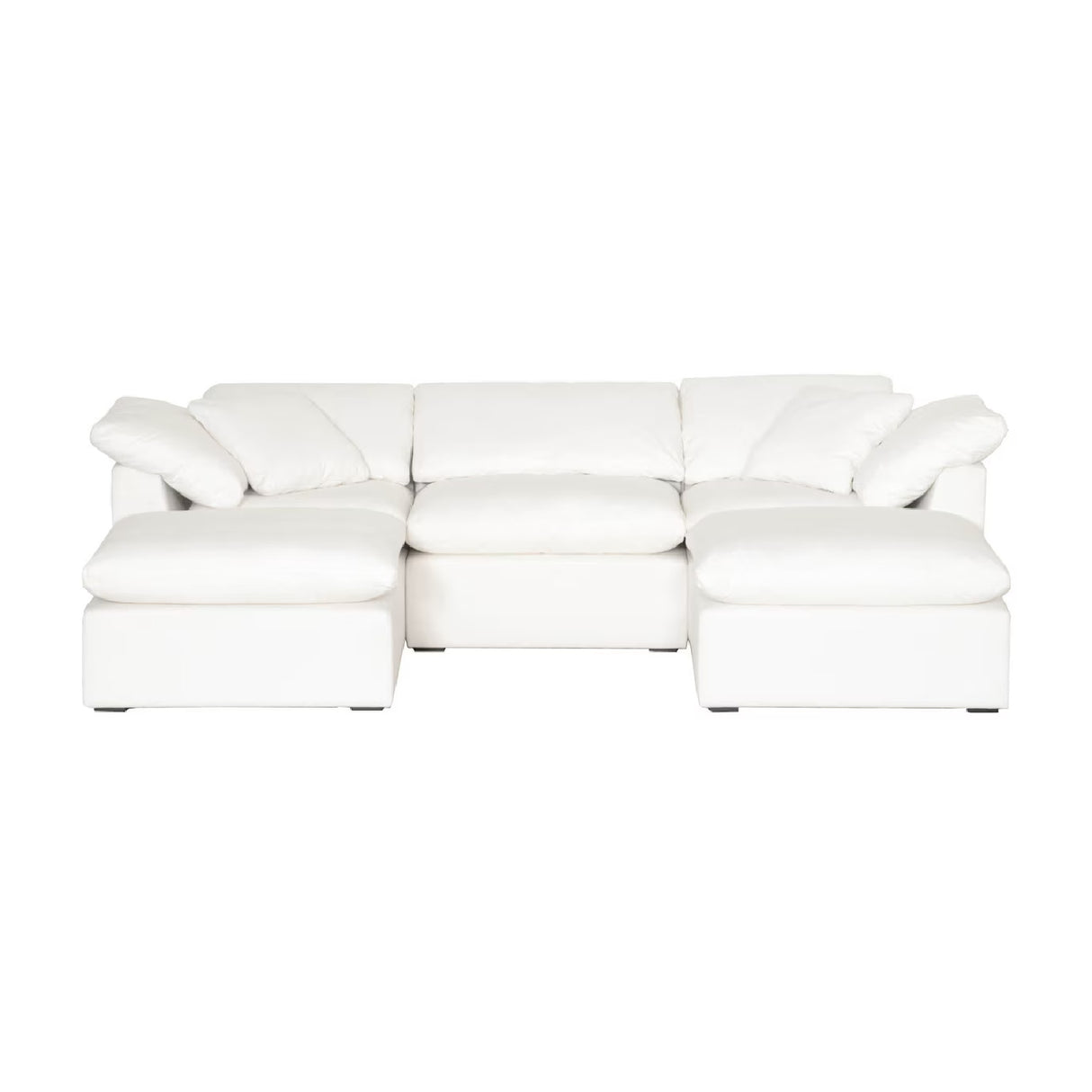Modern European furniture - Square Cushioned Modular Ottoman - www.oroa.com | Oroa.com