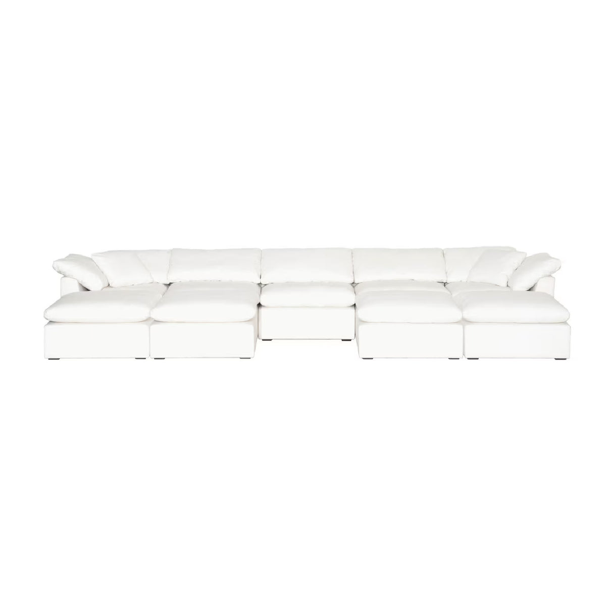 Modern European furniture - Square Cushioned Modular Ottoman - www.oroa.com | Oroa.com
