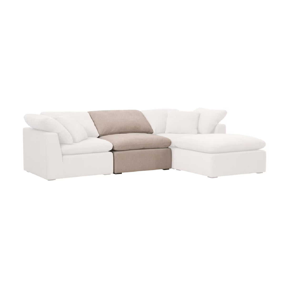 Modern European furniture - Cushioned Modular Sofa Chair - www.oroa.com | Oroa.com