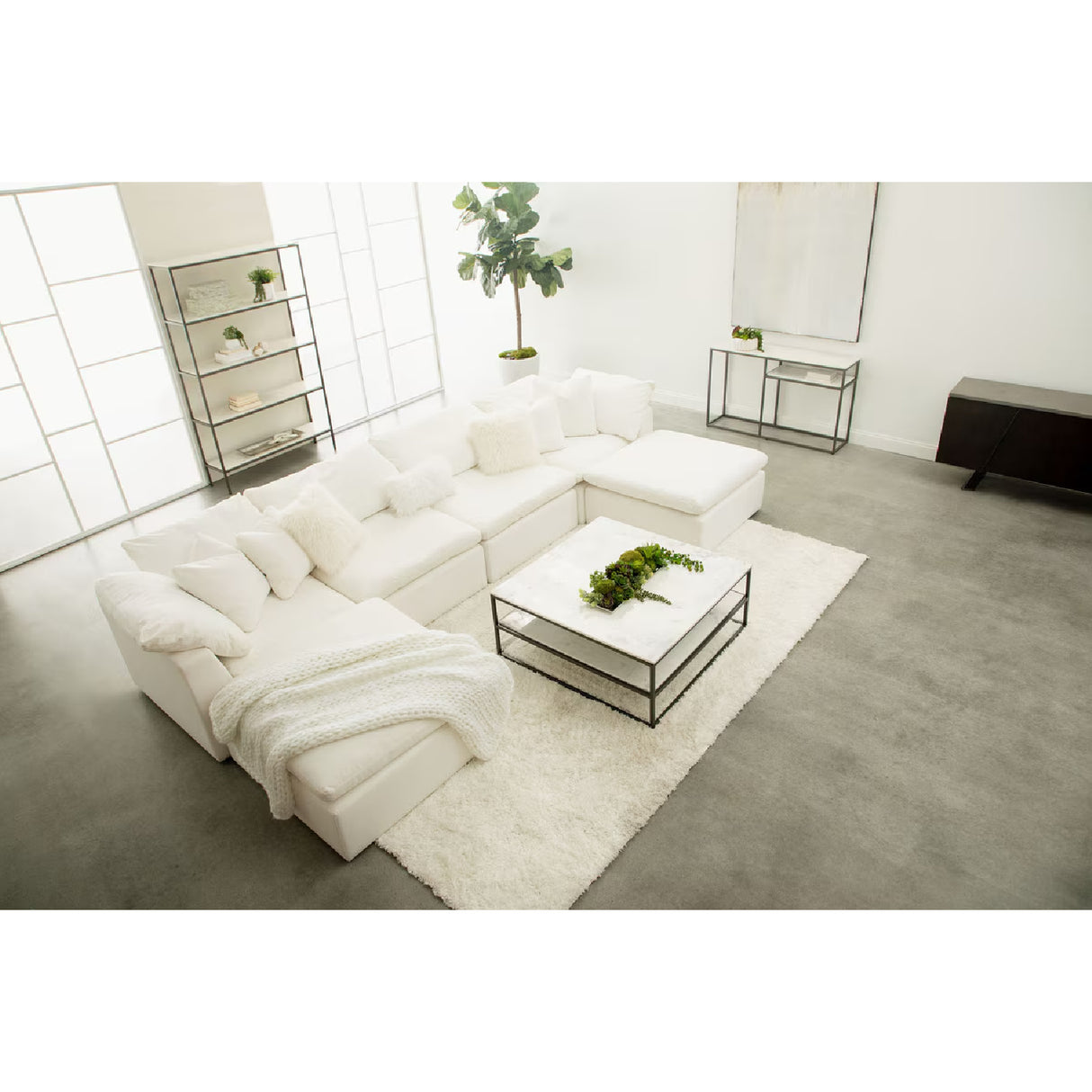 Modern European furniture - Cushioned Modular Sofa Chair - www.oroa.com | Oroa.com