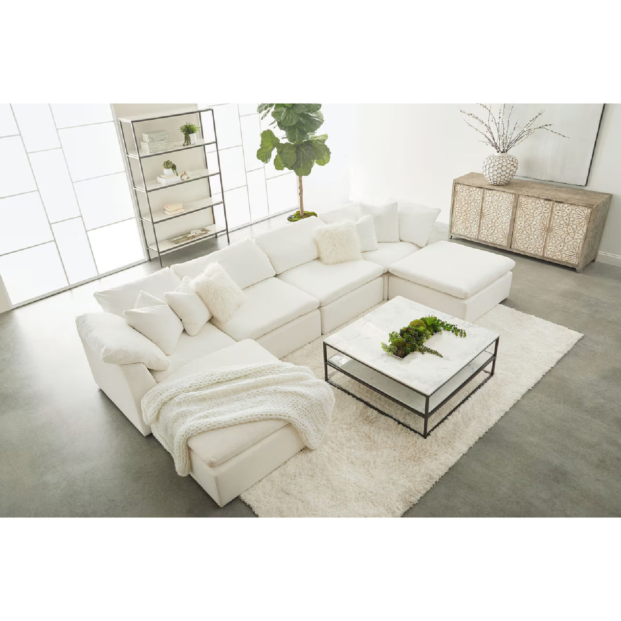 Modern European furniture - Cushioned Modular Sofa Chair - www.oroa.com | Oroa.com