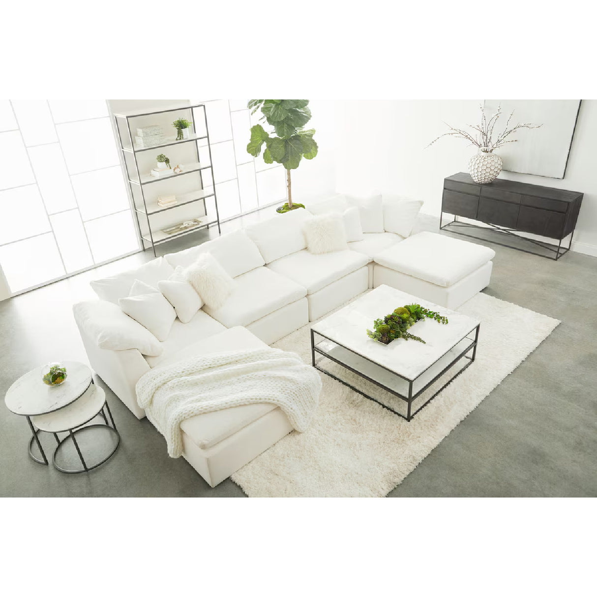Modern European furniture - Cushioned Modular Sofa Chair - www.oroa.com | Oroa.com