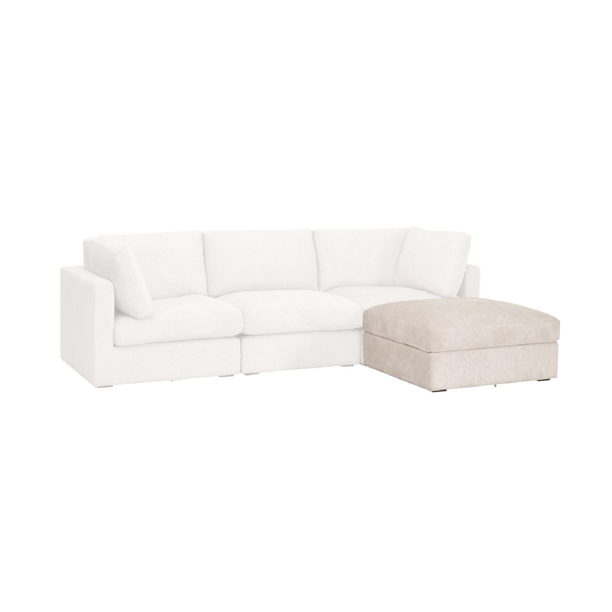Cream Modular Storage Ottoman | Oroa.com