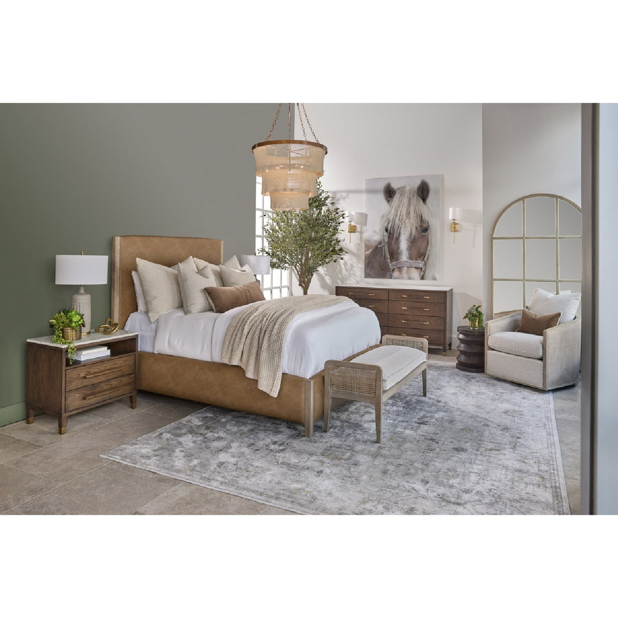 Curved Oak Swivel Club Chair | Oroa.com
