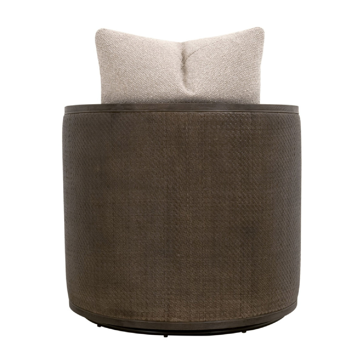 Curved Oak Swivel Club Chair | Oroa.com