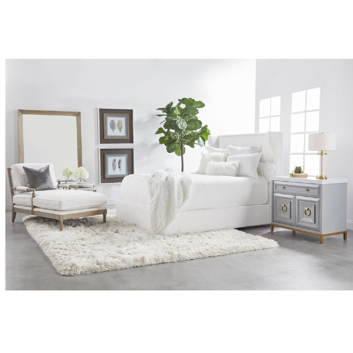 Gray Oak Chaise Lounge | Oroa.com