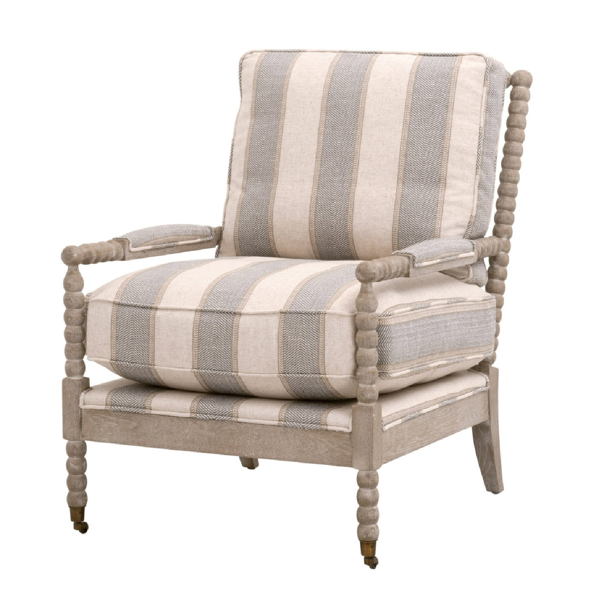 Gray Stripes Accent Chair | Oroa.com