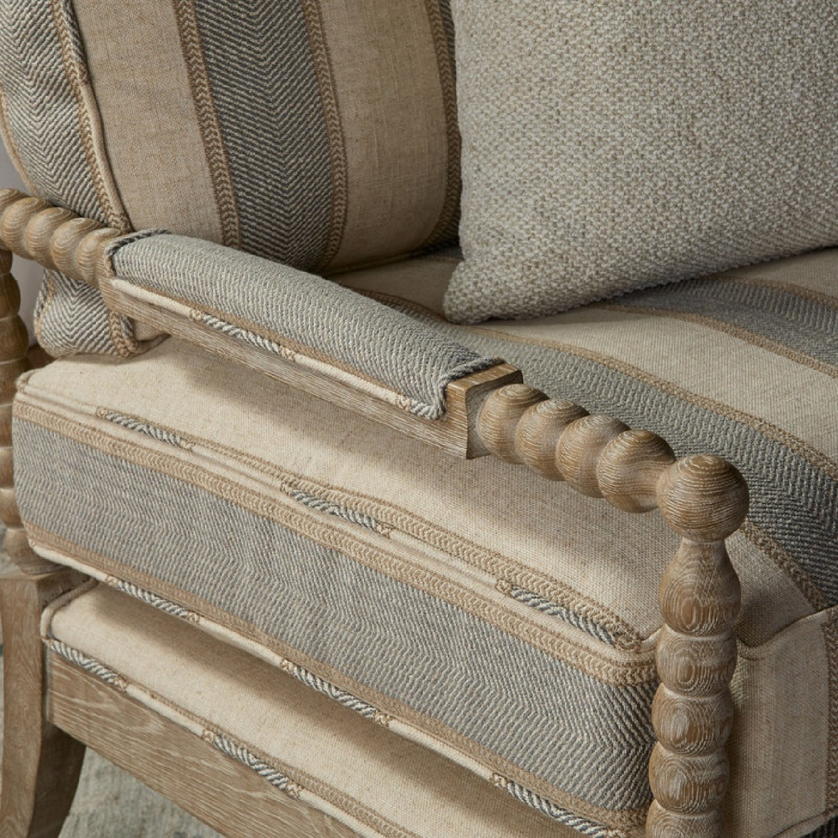 Gray Stripes Accent Chair | Oroa.com