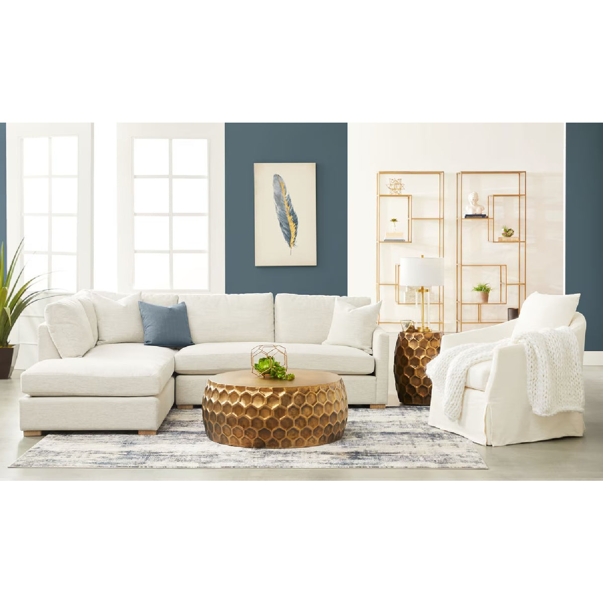 Skirted Swivel Club Chair | Oroa.com