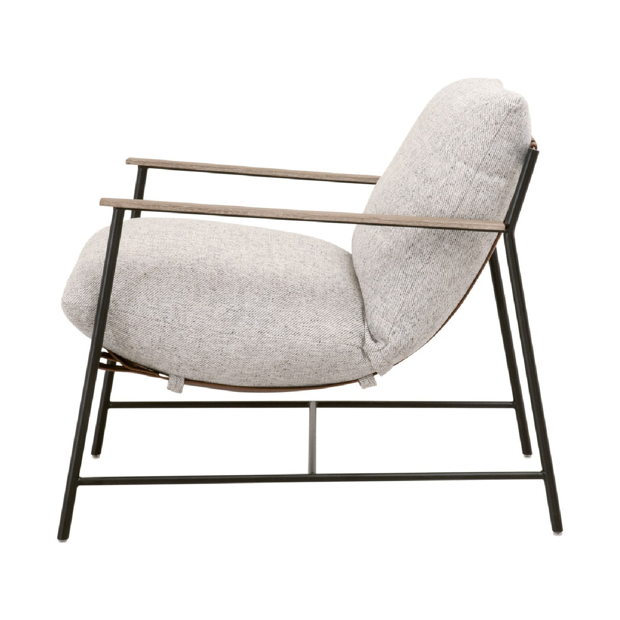 Brown Leather Strap Lounge Chair | Oroa.com