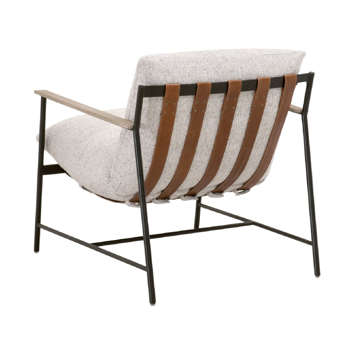 Brown Leather Strap Lounge Chair | Oroa.com