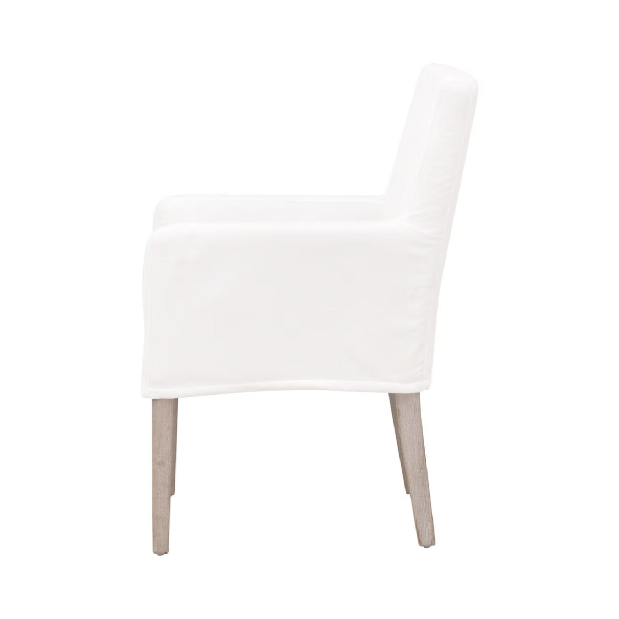 White Slipcover Dining Armchair | Oroa.com