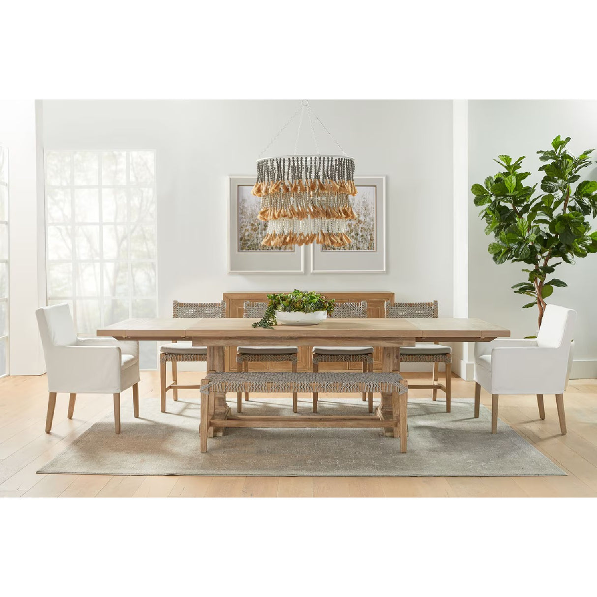 White Slipcover Dining Armchair | Oroa.com