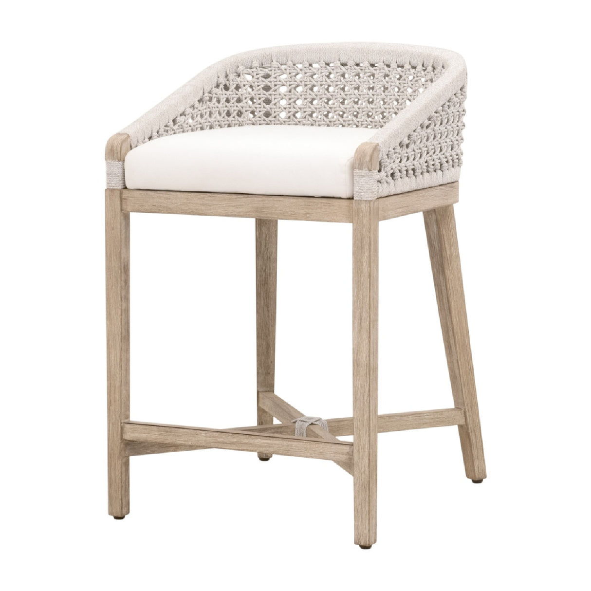 White Speckle Rope Counter Stool | Oroa.com