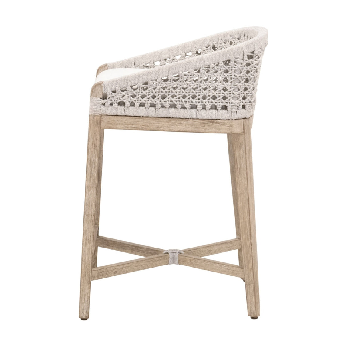 White Speckle Rope Counter Stool | Oroa.com