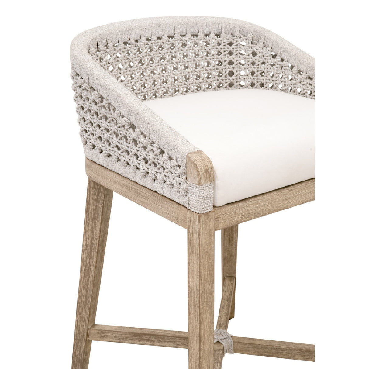 White Speckle Rope Counter Stool | Oroa.com