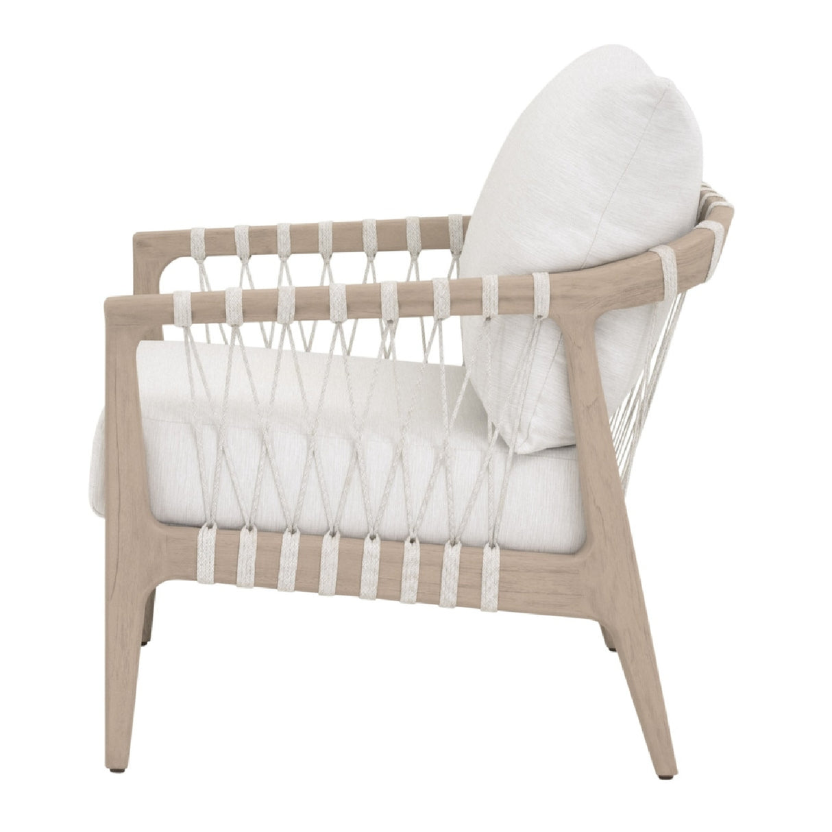 White Cushioned Outdoor Club Chair | Oroa.com