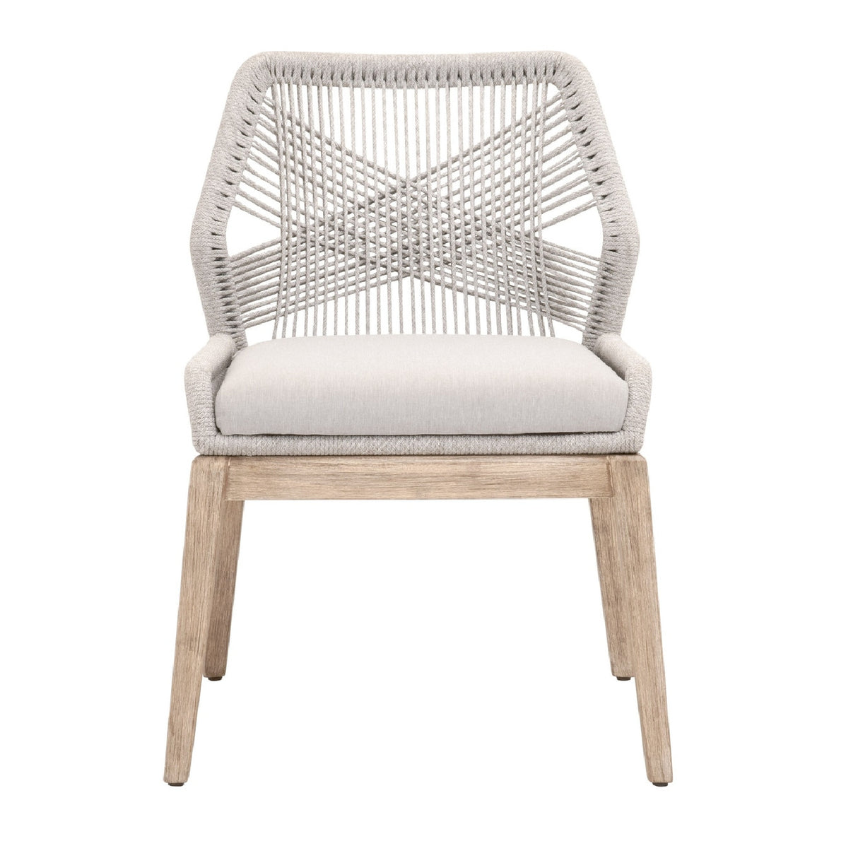 Woven Flat Rope Dining Chairs (2) | Oroa.com