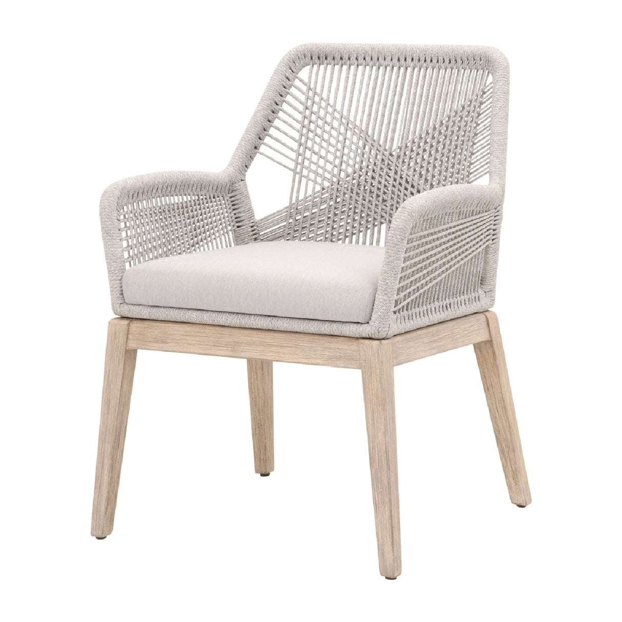 Woven Flat Rope Accent Armchairs (2) | Oroa.com