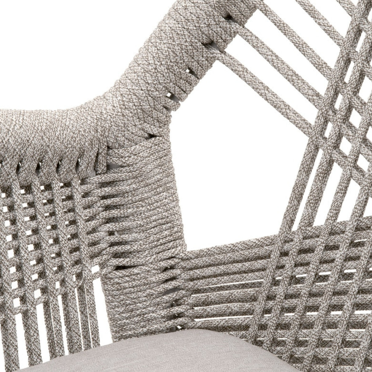 Woven Flat Rope Accent Armchairs (2) | Oroa.com