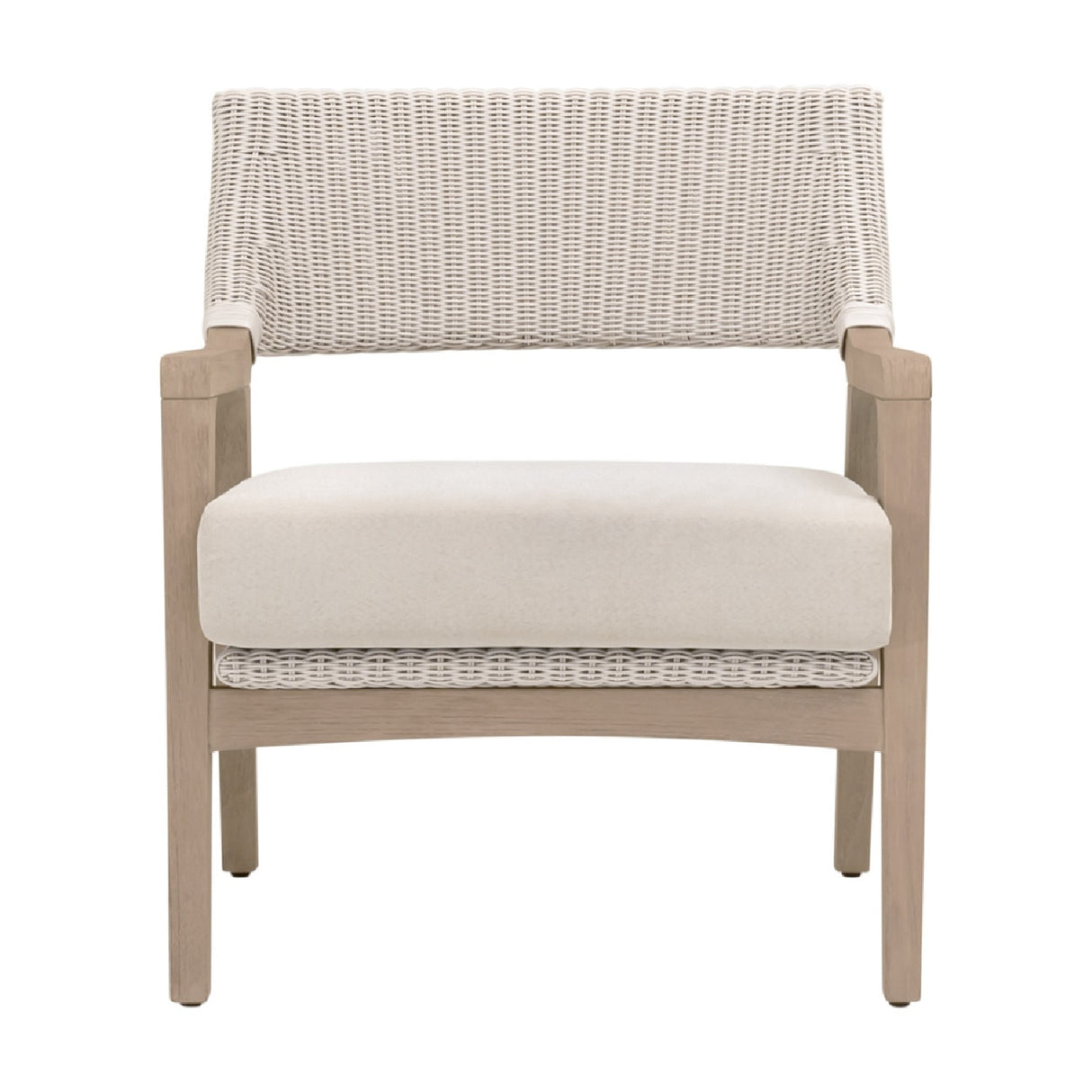 Modern European furniture - White Rattan Outdoor Club Chair - www.oroa.com | Oroa.com