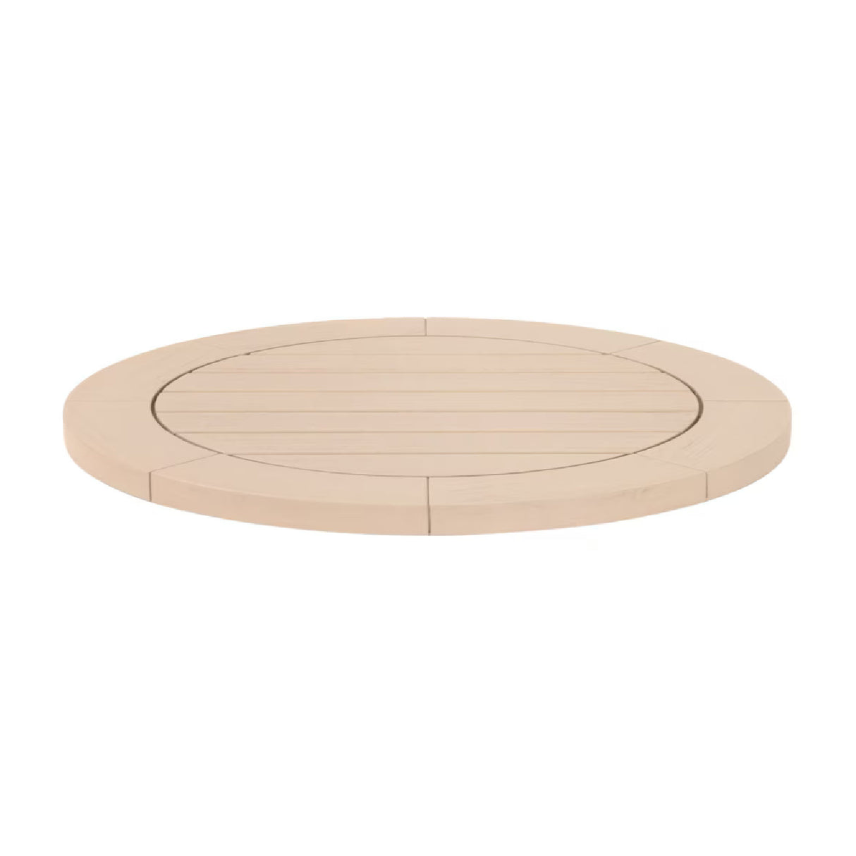 Round Teak Outdoor Dining Table | Oroa.com