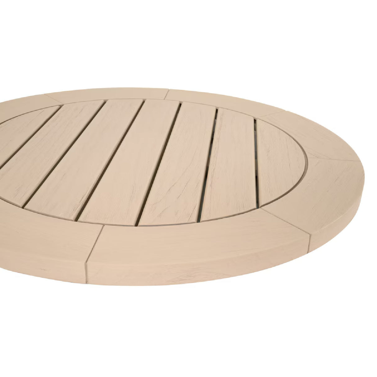 Round Teak Outdoor Dining Table | Oroa.com