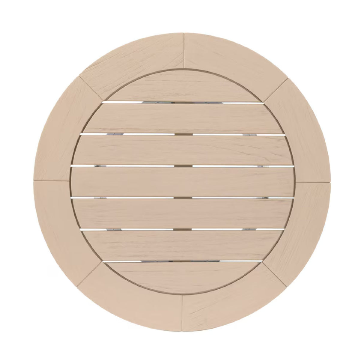 Round Teak Outdoor Dining Table | Oroa.com