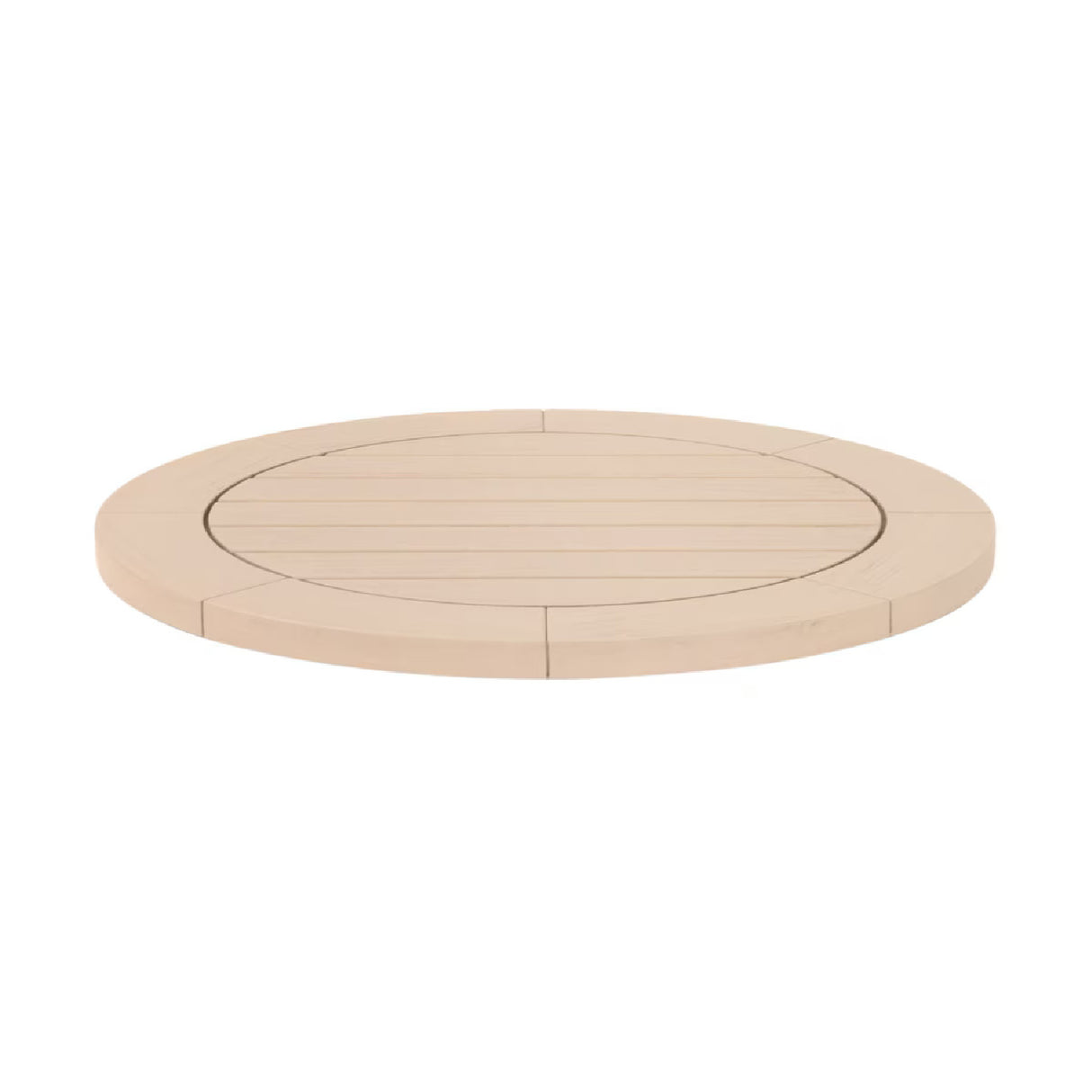 Round Teak Outdoor Dining Table | Oroa.com