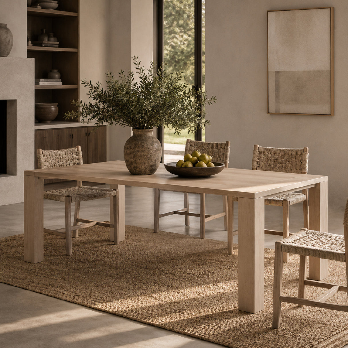 Teak Rectangular Outdoor Dining Table | Oroa.com
